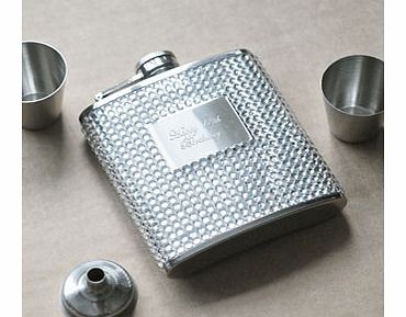 Sophia 6oz Diamante Hip Flask with