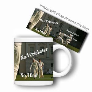 personalised Sports Mug (No.1 Cricketer)