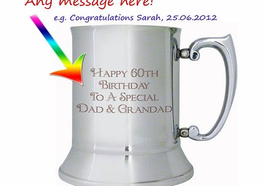 Stainless Steel Bold Message Tankard