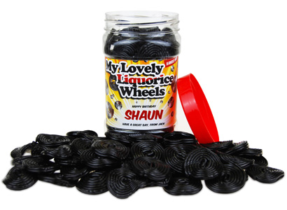 Sweetie Jar - Haribo Liquorice Wheels