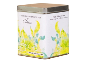 Personalised Tea Tin