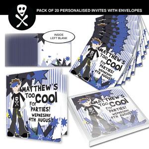 Too Cool Boy Invitations