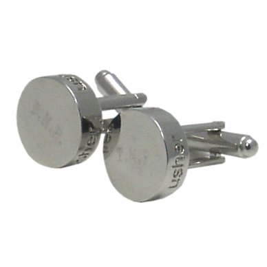 usher round cufflinks