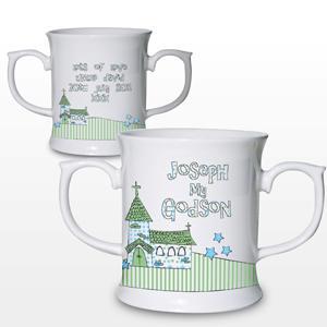 Whimsical Church Godson Loving Mug