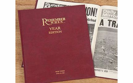 Year Edition Newspaper Book