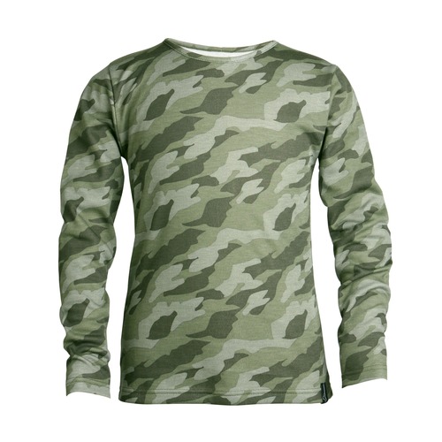 Boy` Baselayer Camo Top