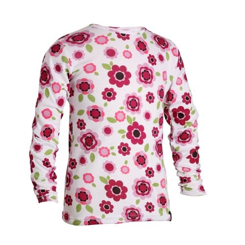 Girl` Flower Baselayer Top