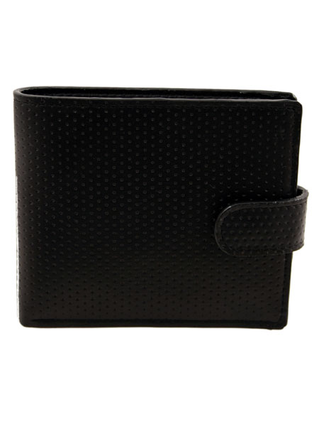 Peter Werth Black Perforated Leather Wallet