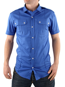 Ocean Blue Short Sleeve Shirt