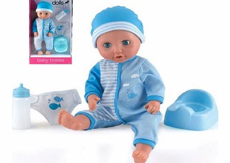 Peterkin Dolls World Baby Tinkles Doll Blue