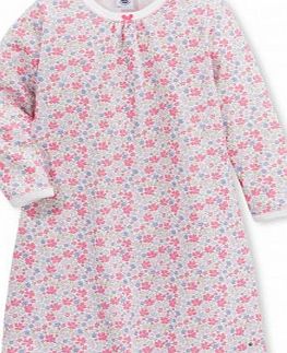 Petit Bateau Chemise de Nuit Sudoku Pink `2 years,3 years,4