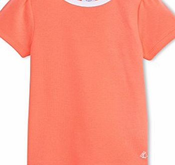 Petit Bateau Girls MC T-Shirt, Pink (Sunset), 3 Years