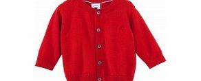 PETIT BATEAU Toddler Girls Red Cardigan L18/A4