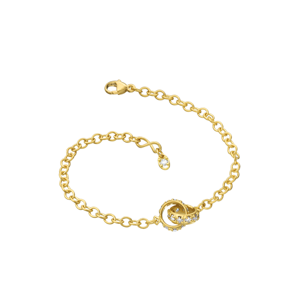 petite Hoopla Bracelet - Yellow Gold