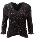 Spot Crinkle Blouse