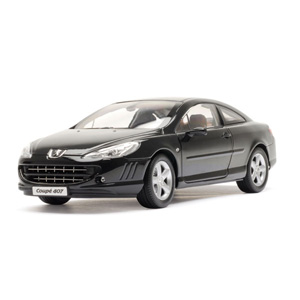 peugeot 407 2005 - Black 1:18