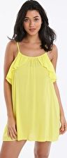 Phax, 1295[^]272972 Colour Mix Frill Dress - Yellow