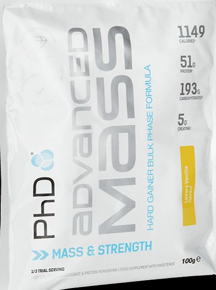 PhD Advanced Mass Powder Luxury Vanilla 100g -