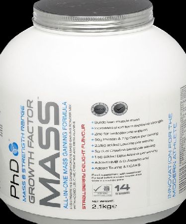 PhD Growth Factor Mass Strawberry 2100g Powder -