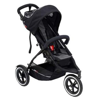 Inline Sport 3-Wheeler Stroller in Black/charcoal