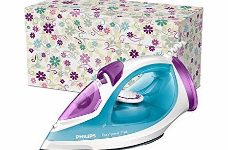 Philips GC2045/26 Easyspeed Steam Iron with 120 g Steam Boost and Ceramic Soleplate, 270 ml, 2300 Watt, Blue