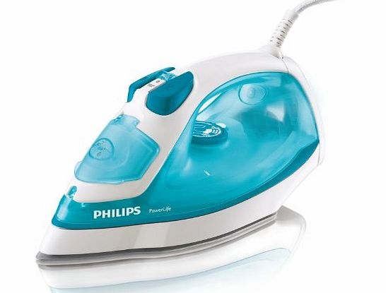 Philips GC2910/02 PowerLife Steam Iron, 2000 Watt - Blue