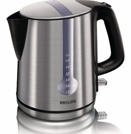 Philips HD4671/20 Brushed Metal Energy Efficient Kettle, 3000 Watt - 1.7 Litre