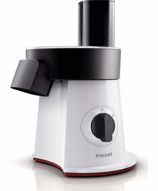 Philips HR1387/81 Viva Collection Salad Maker, 200 Watt - Star White/ Black/ Red