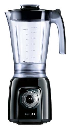 Philips HR2160/50 Blender with Pulse and Ice Crush, 600 Watt - Black