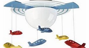 Philips Massive 40153/55/10 Kico Avigo Aeroplane Ceiling Light Multi Colour