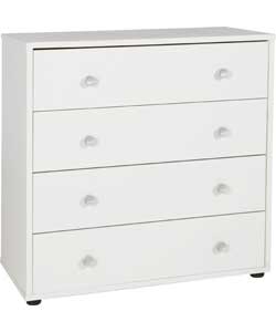 4 Drawer Chest - White