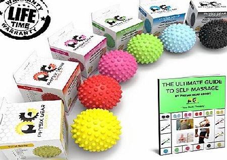 Physix Gear Sport Spiky Acupressure Massage Balls by Physix Gear Sport (Xtra Firm) Black