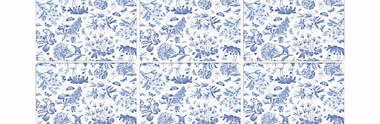 Pimpernel Botanic Blue Placemats, Set of 6