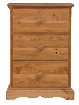 3 DRAWER BEDSIDE CABINET BADGER