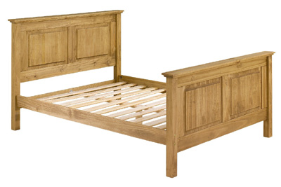 pine 4FT 6IN BEDSTEAD HIGH END SANTA FE CORONA