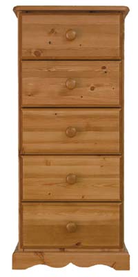 5 DRAWER BEDSIDE CABINET BADGER