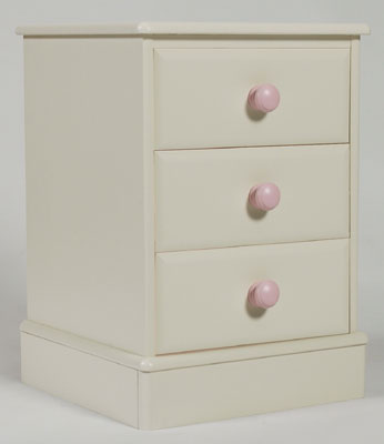 pine Bedside Cabinet 3 Drawer Jack and Jemima