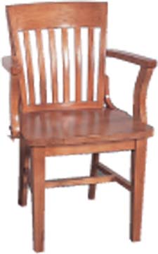 pine CHAIR HEAVY RESTAURANT CARVER SLAT BACK