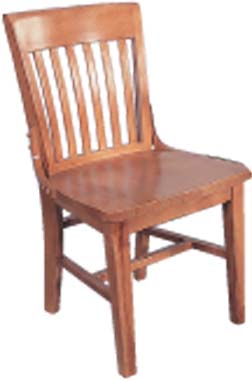 pine CHAIR HEAVY RESTAURANT SLAT BACK