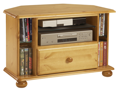 pine Corner TV Cabinet Corndell Harvest