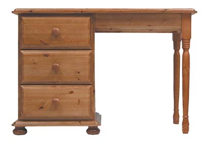 pine DRESSING TABLE SINGLE PEDESTAL PARKHAM