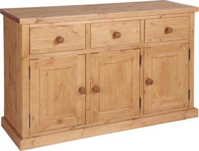 SIDEBOARD 3 DRAWER 3 DOOR CHUNKY DEVONSHIRE