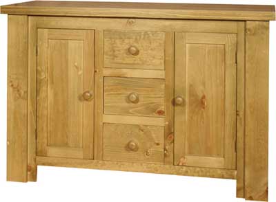 SIDEBOARD DOUBLE 3 DRAWER 2 CUPBOARD BOSTON