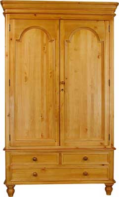 WARDROBE DOUBLE 2 DOOR 3 DRAWER ASCOT