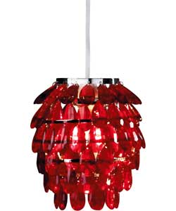 Shape Pendant Light Shade - Red