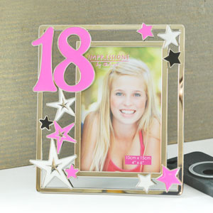 PINK 18th Birthday 4 x 6 Photo Frame