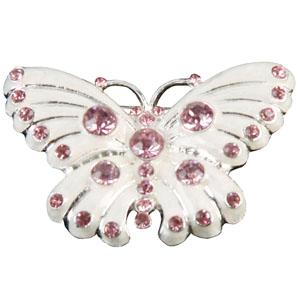 Diamante Butterfly Brooch