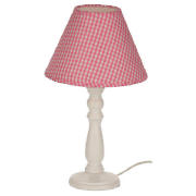 PINK Gingham lamp