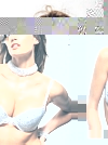 Pink Piranha Rhinestone Underwired Push Up Padded Full Cover Bra- White- 34 B/C