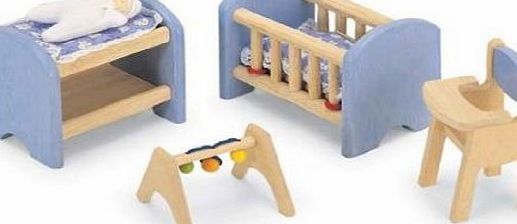 Dolls House Wooden Accessory set - Nursery